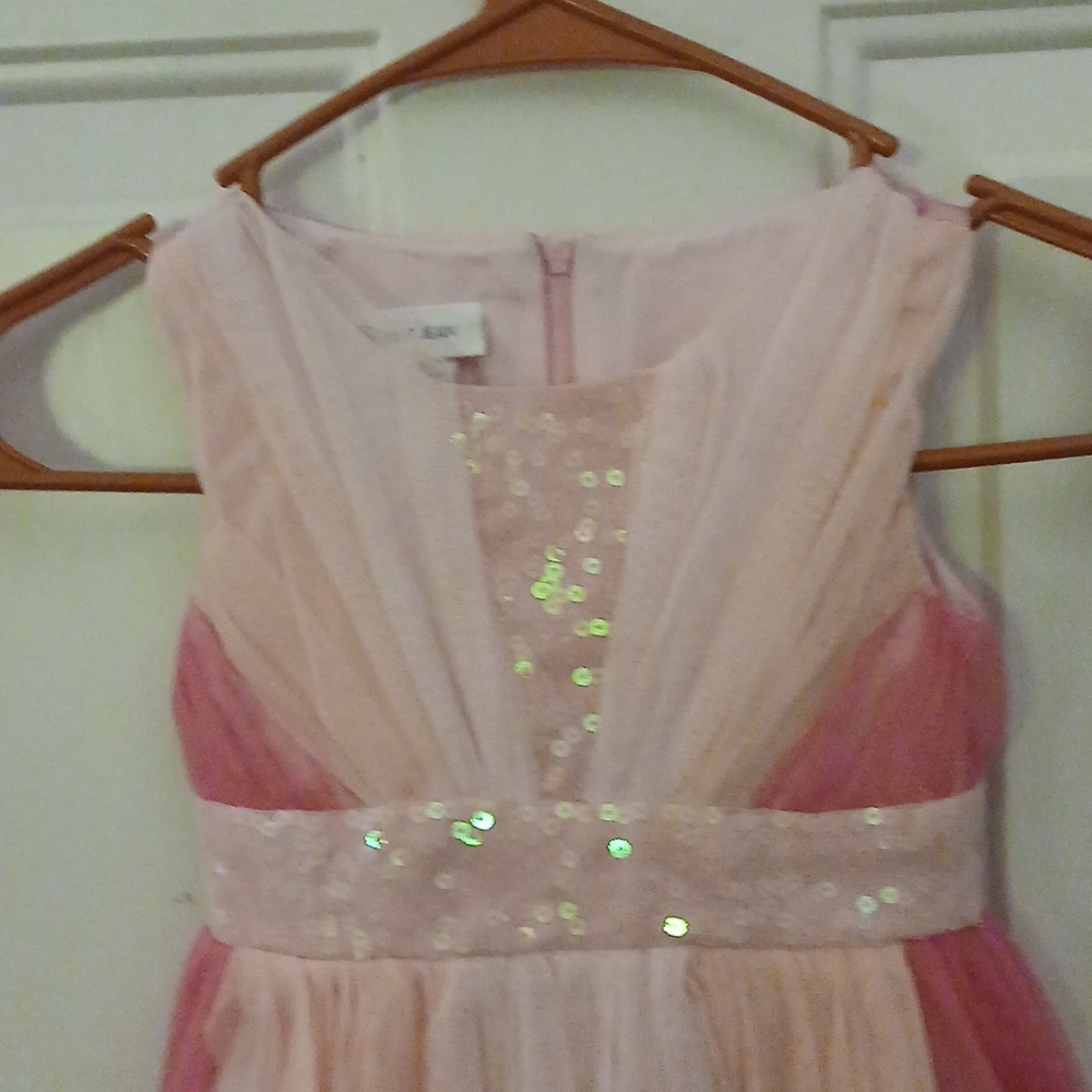 Bonnie Jean Size 2T Girls Blush Ivory Sequin Dress - Picture 5 of 6